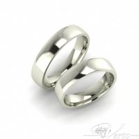 35. Witgouden trouwringen. Paar 900.-